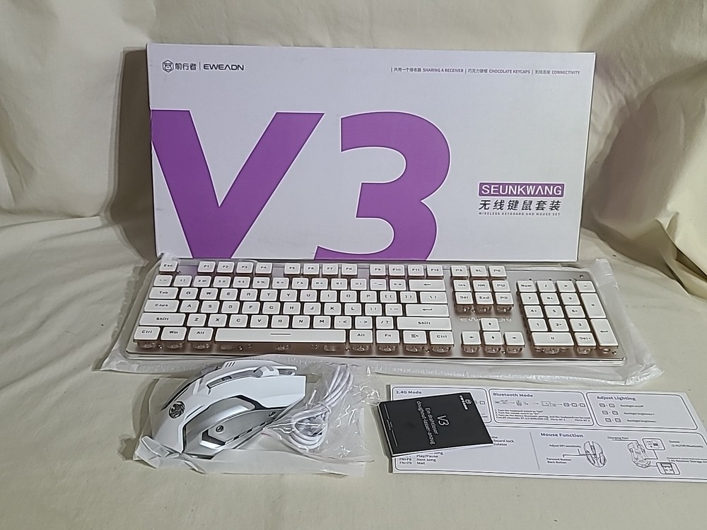 EWEADN V3 Wireless Keyboard and Mouse OPEN BOX