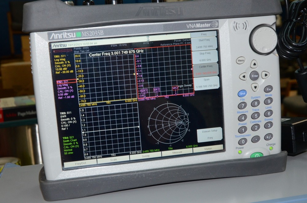 Anritsu MS2035B 6 Ghz 2 Port Vector Network & Spectrum Analyzer VNA Master 411