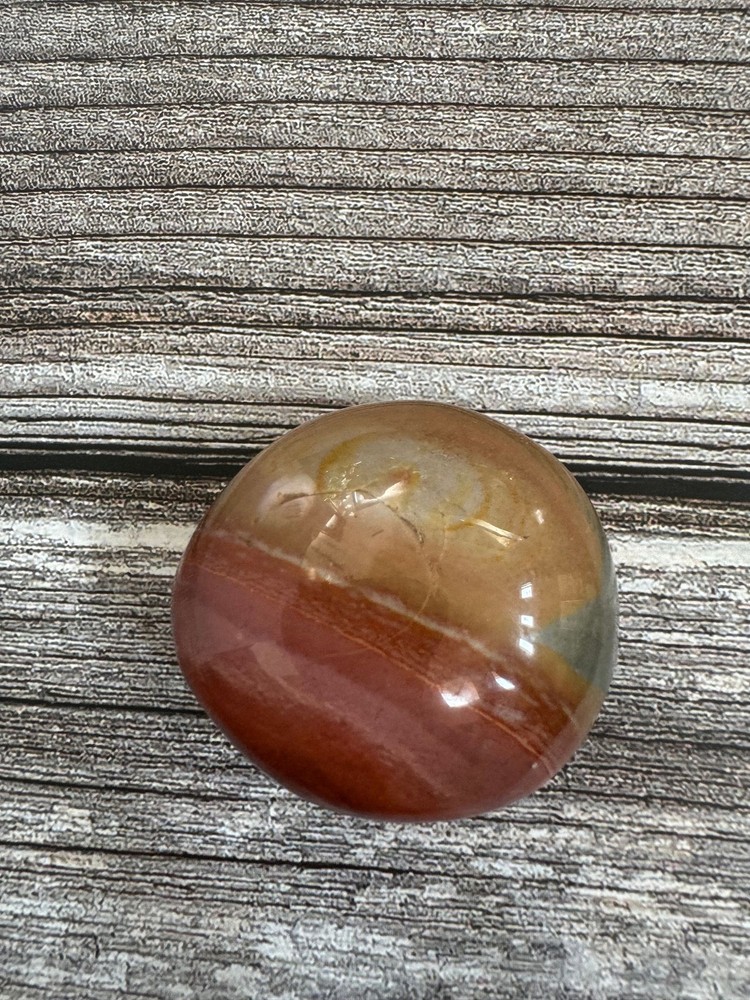 1.79” Polychrome Jasper Palm Stone 2.7oz (Madagascar)