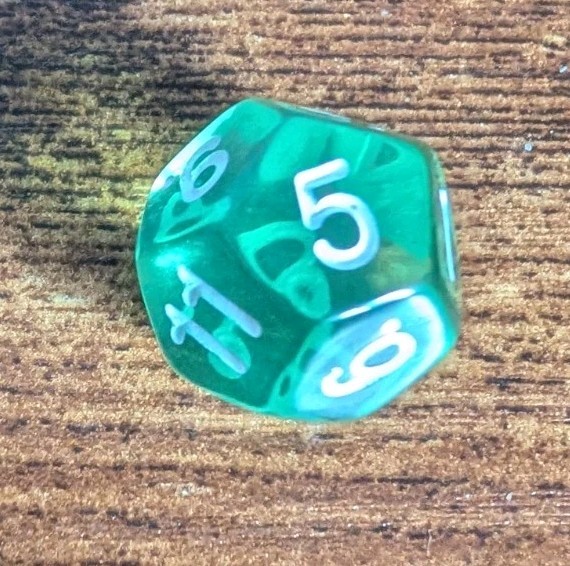 Green Poly D&D Dice Set