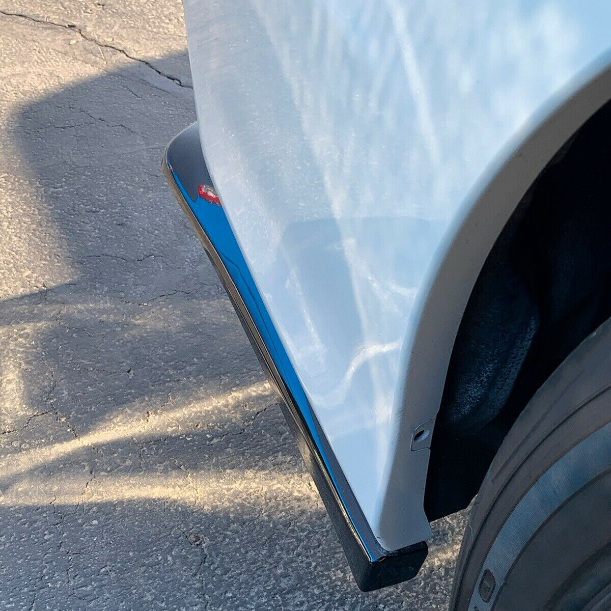 Rear Spat Bumper Valance Lip Spoiler Polyurethane For 2015-2021 Subaru WRX STI