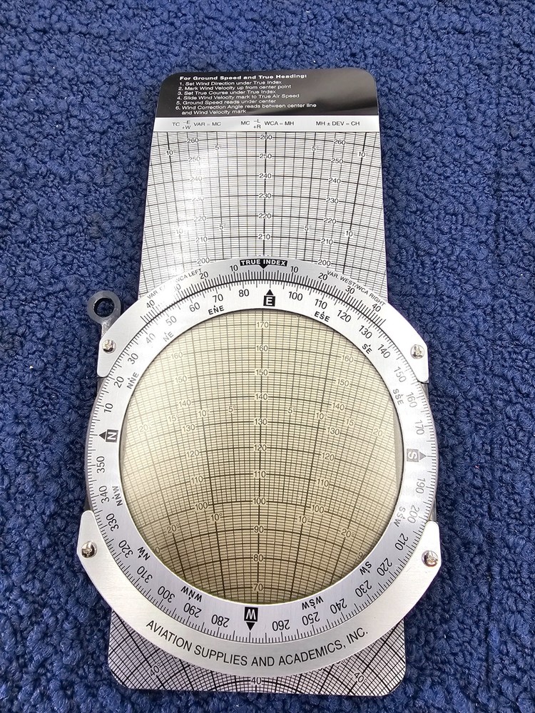 ASA AirClassics E6-B Aviation Flight Computer ASA-E6B W/ Instructions