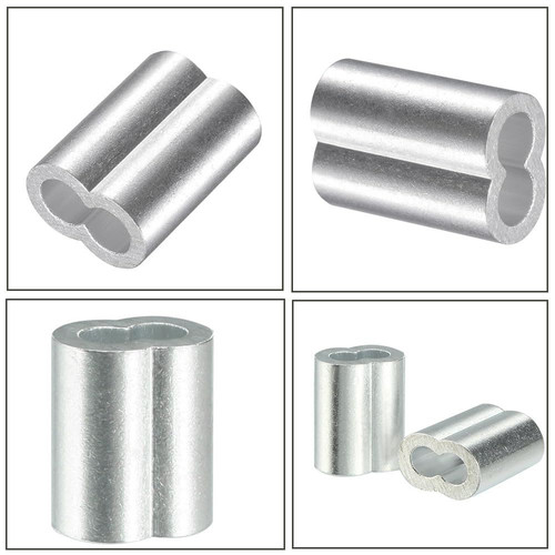 200 Pcs Aluminum Crimping Loop Sleeve 1/16",Cable Crimp Ferrules for Wire...