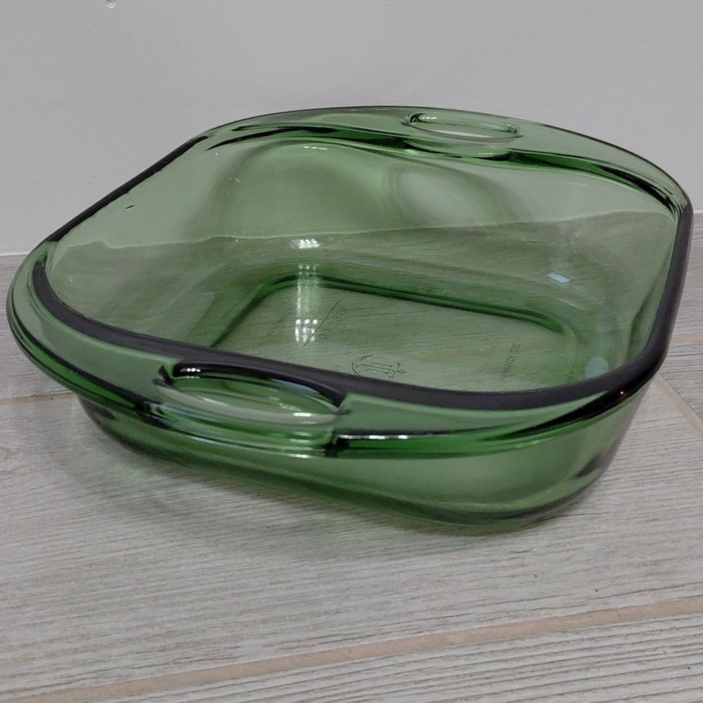Anchor Hocking Green 2 Quart Baking Dish 8X8 Square Ovenware