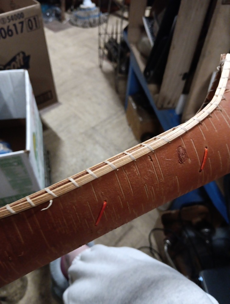 Handmade Birchbark Canoe