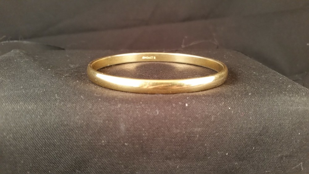 Monet Vintage Gold Bangle Bracelet