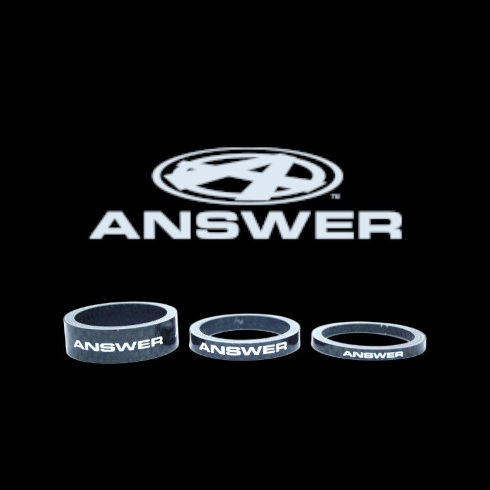 ANSWER BMX CARBON SPACERS 1" BLACK