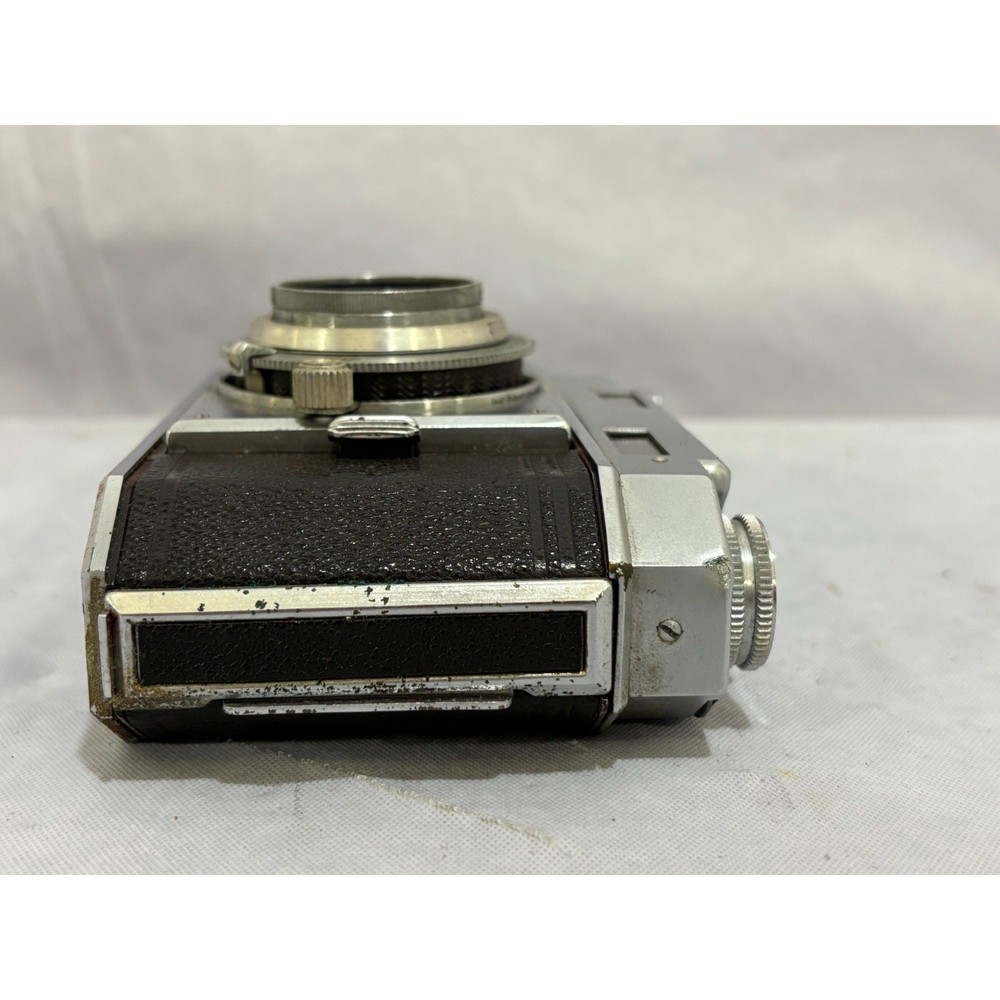 Ansco Karomat Rangefinder Camera w/ Synchro Compur Shutter & Leather Case AS IS