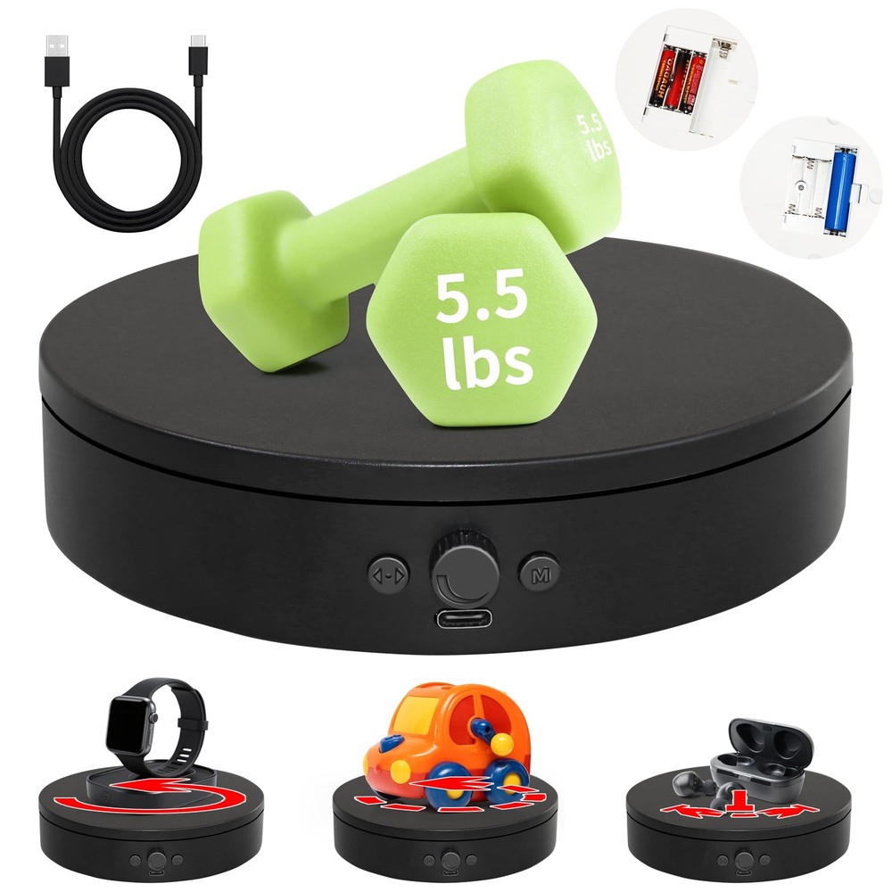 Rotating Display Stand,360° Silent Spinning Display Stand,Speed-adjustable Ro...