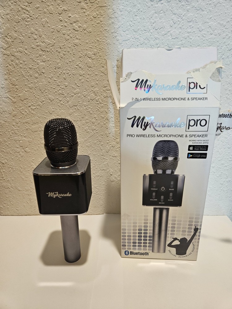 My Karaoke Pro Wireless Microphone and Speaker Bluetooth compatible with apps