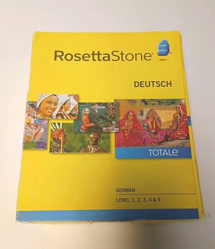 Rosetta Stone German Deutsch Version Level 1-5 (5) Disc Set + Audio