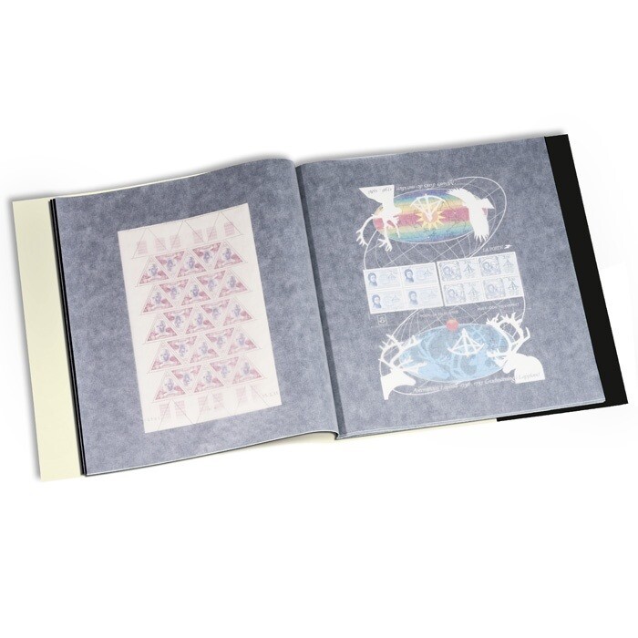 XL Large Mint Sheet Stamp File Album 340x370mm 24 Sheet Capacity Glassine