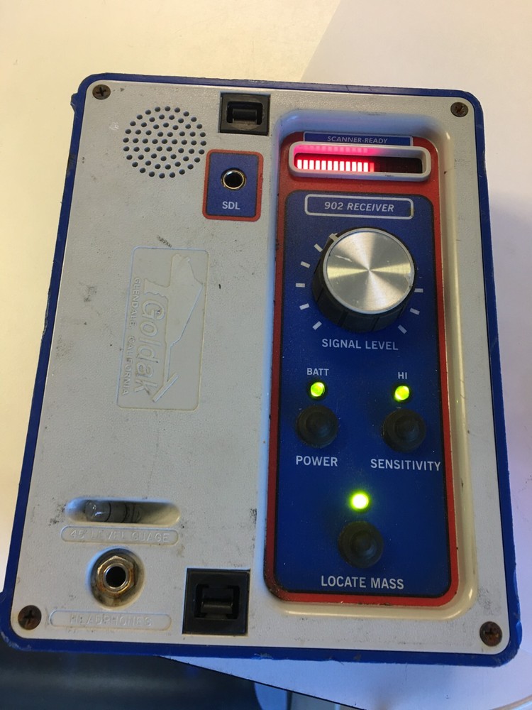 Goldak Pipe & Cable Locator Model 902  Receiver only-tested as shown