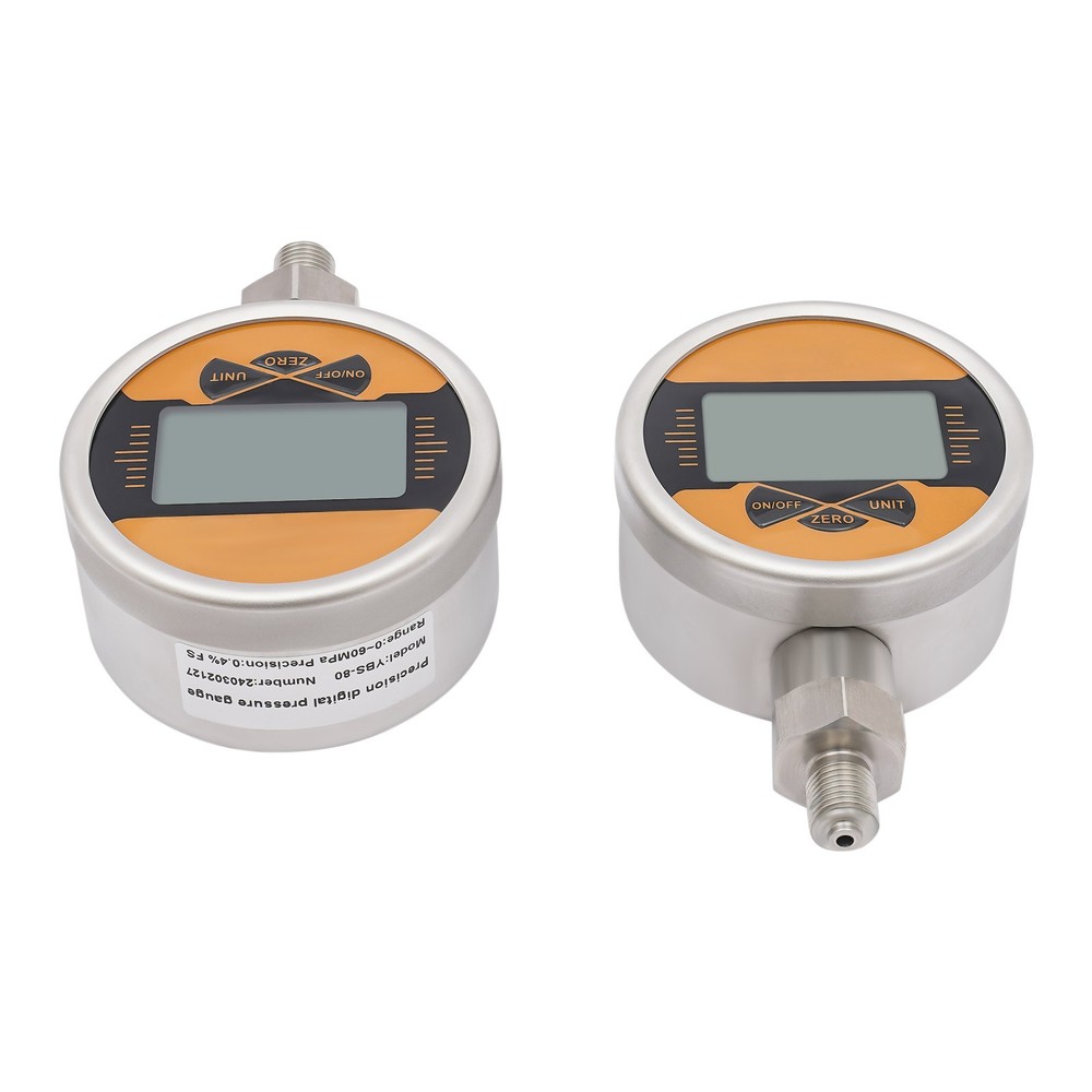 Digital Hydraulic Pressure Test Coupling Kit with 2 Gauges 2 Quick Connector