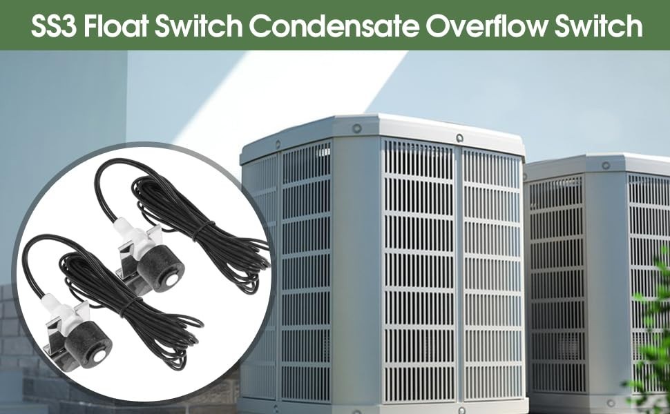 SS3 Condensate Drain Pan Switch For Installation on Primary Auxiliary Drain Pan