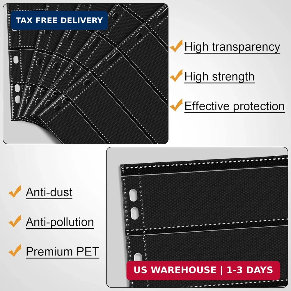 Cindeer 20 Sheets Stamp Pages Collector Album Binder Standard 9 Hole Binder Slee