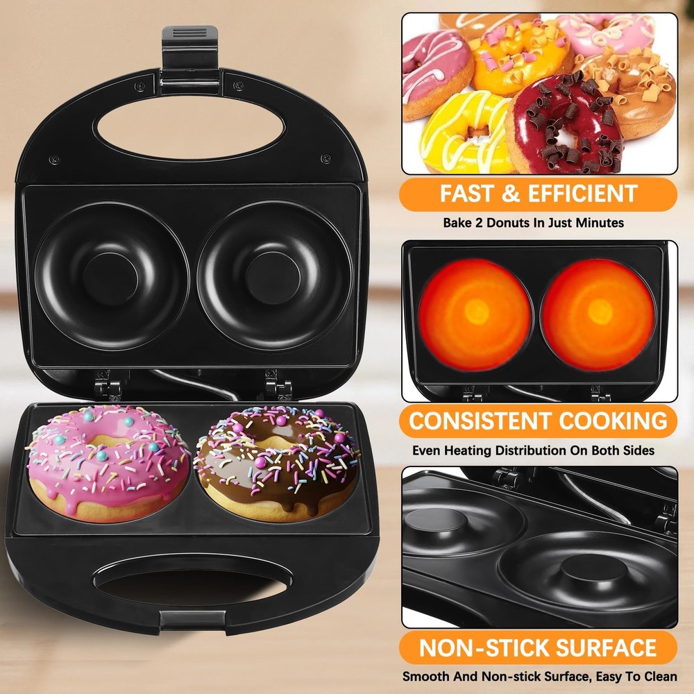 Donut Maker，Mini donut machine，Mini Donut Maker Machine Doughnut Maker,2 Extr...