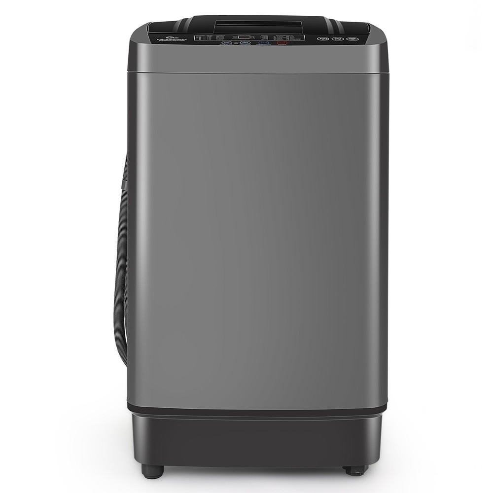 Portable Full Automatic Washing Machine 17.8lbs 10 Programs Built-in Drain Pump