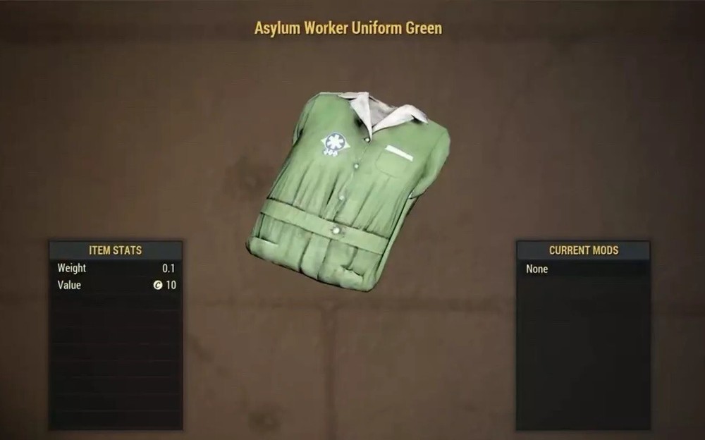(Xbox) Asylum Worker Uniform Green