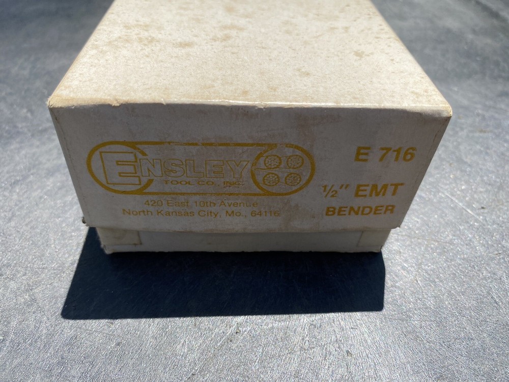 New ENSLEY E 716 1/2" EMT Bender NOS