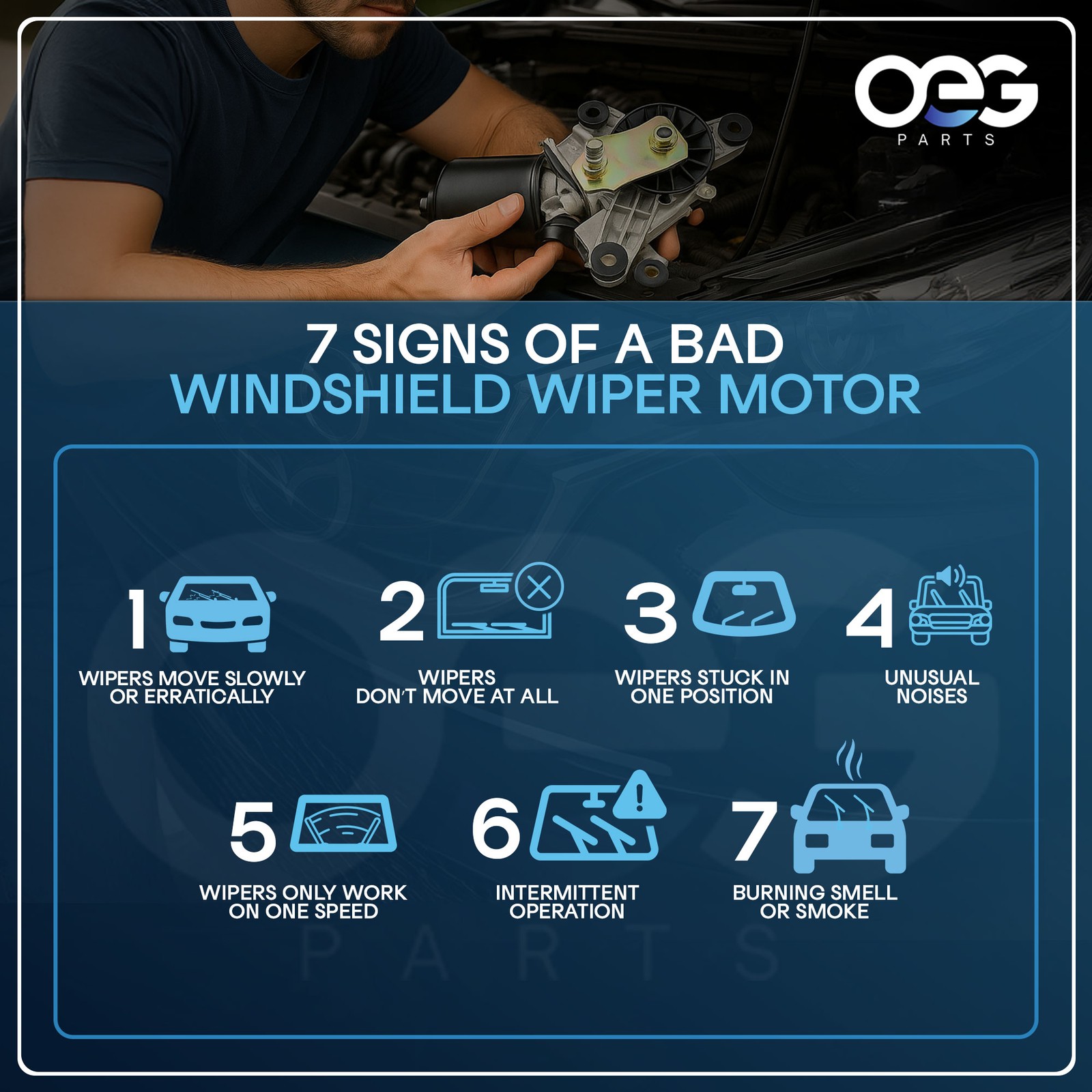 New Windshield Wiper Motor For Jeep Wrangler YJ 1987-95 227137 40-432 56030005