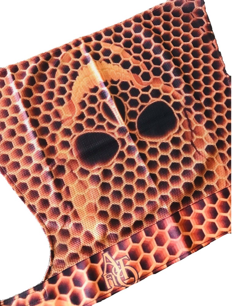 paintball headwrap Honeycomb Skull