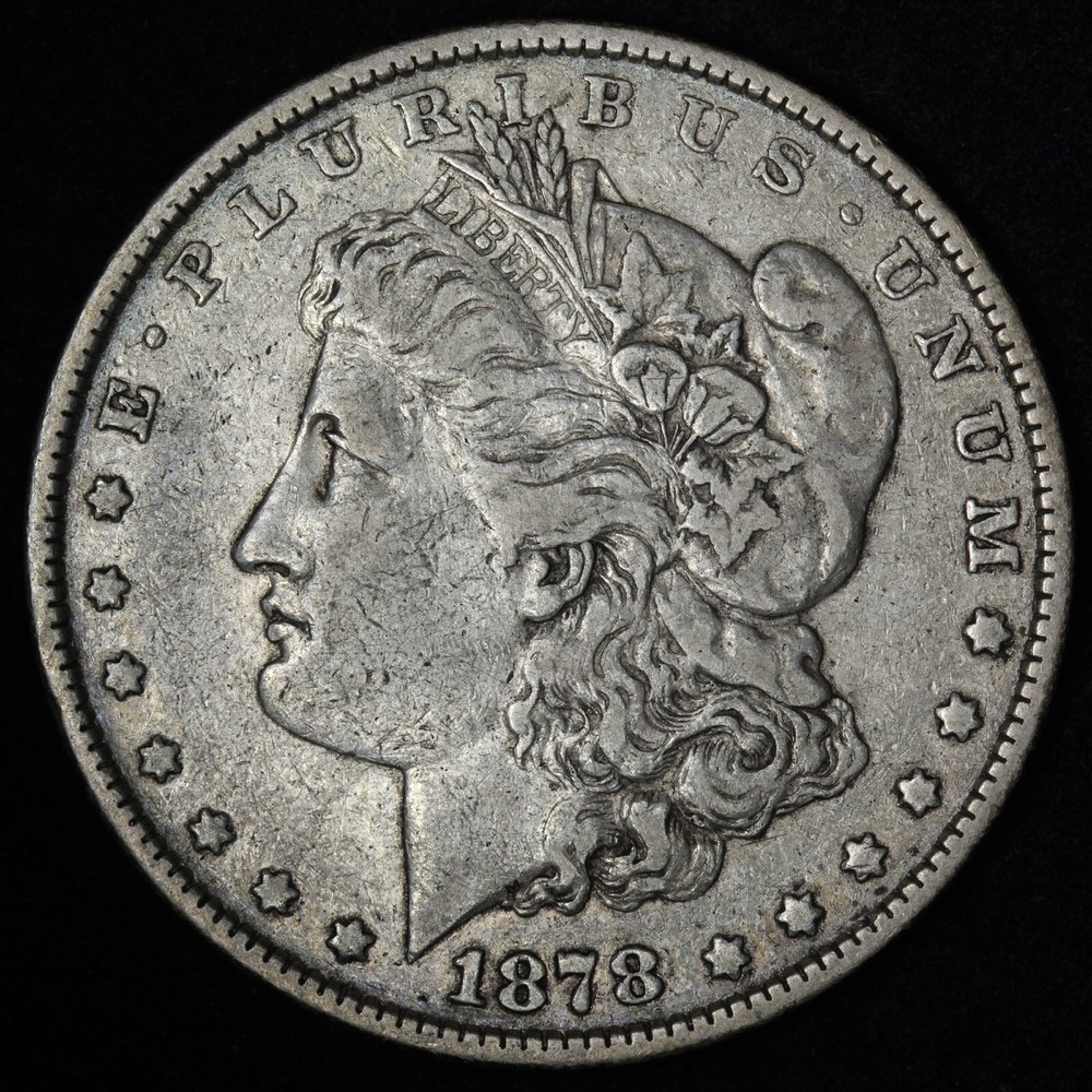1878 7TF Morgan Silver Dollar XF E240 T