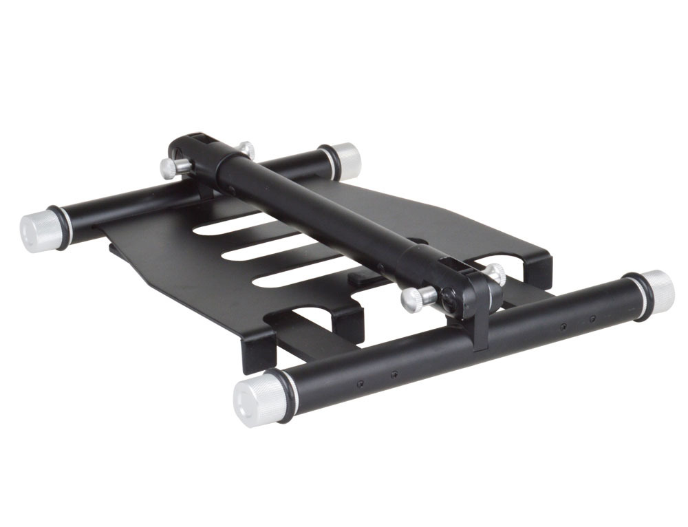 Portable Folding Adjustable DJ Laptop Stand w/ Removable Sub Tray