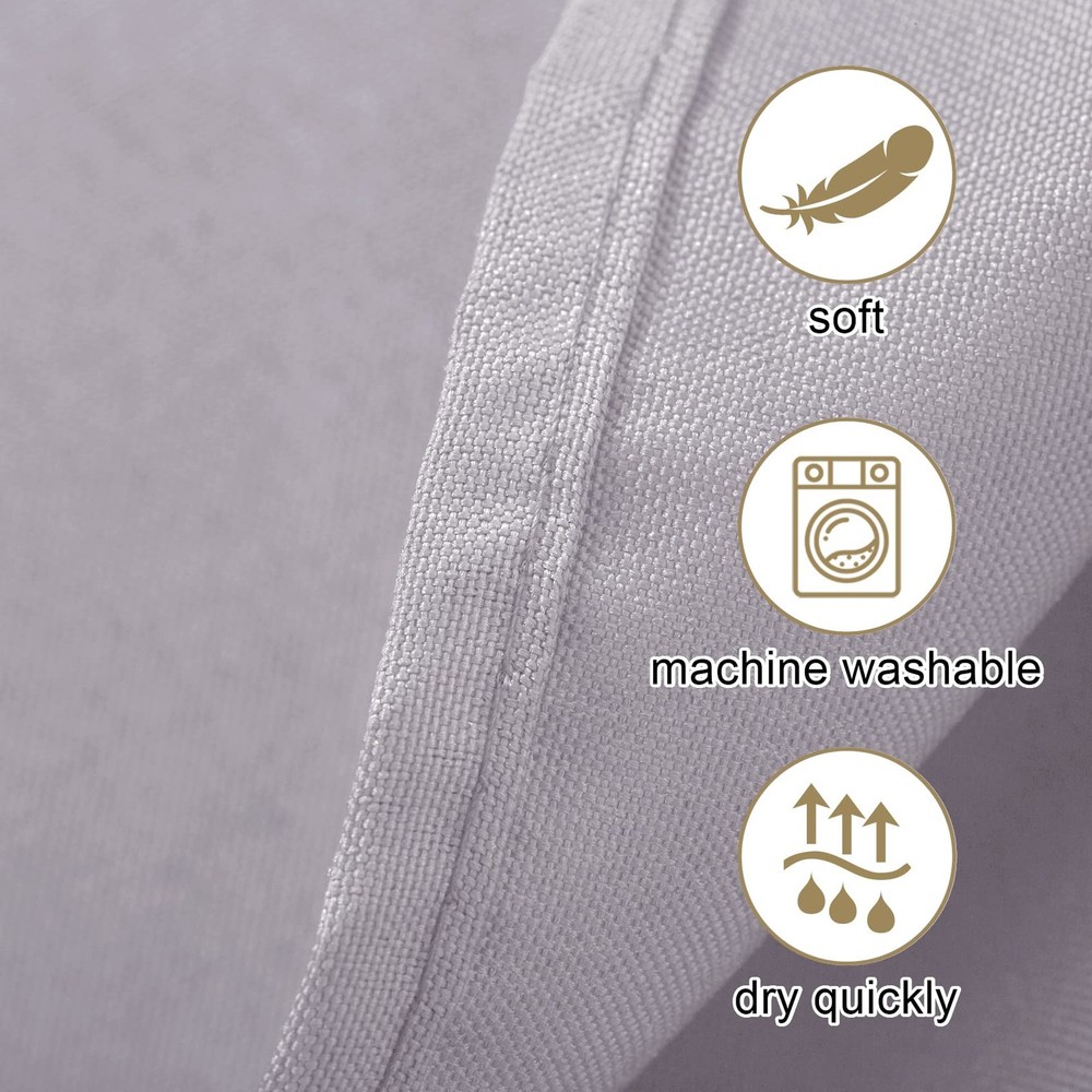 60x120 Inch Silver Rectangular Tablecloth Polyester Fabric Wedding Party 2 PCS