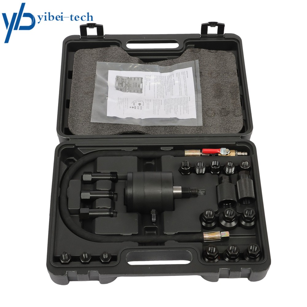 21Pcs Diesel Injector Puller Pneumatic Injector Extractor Puller Kit 5-8 Bar