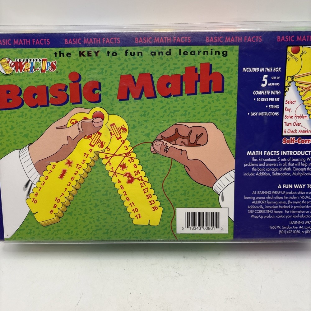NEW Learning Wrap-Ups Basic Math Facts: Addition, Subtraction, Multiplication CD