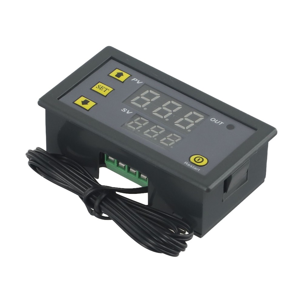 20A Digital Temperature Controller Thermostat Meter Temp Sensor Switch Red+Blue