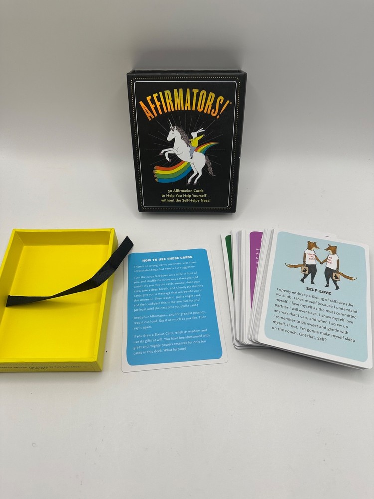 Affirmators! 50 Affirmation Cards To Help You Help Yourself COMPLETE