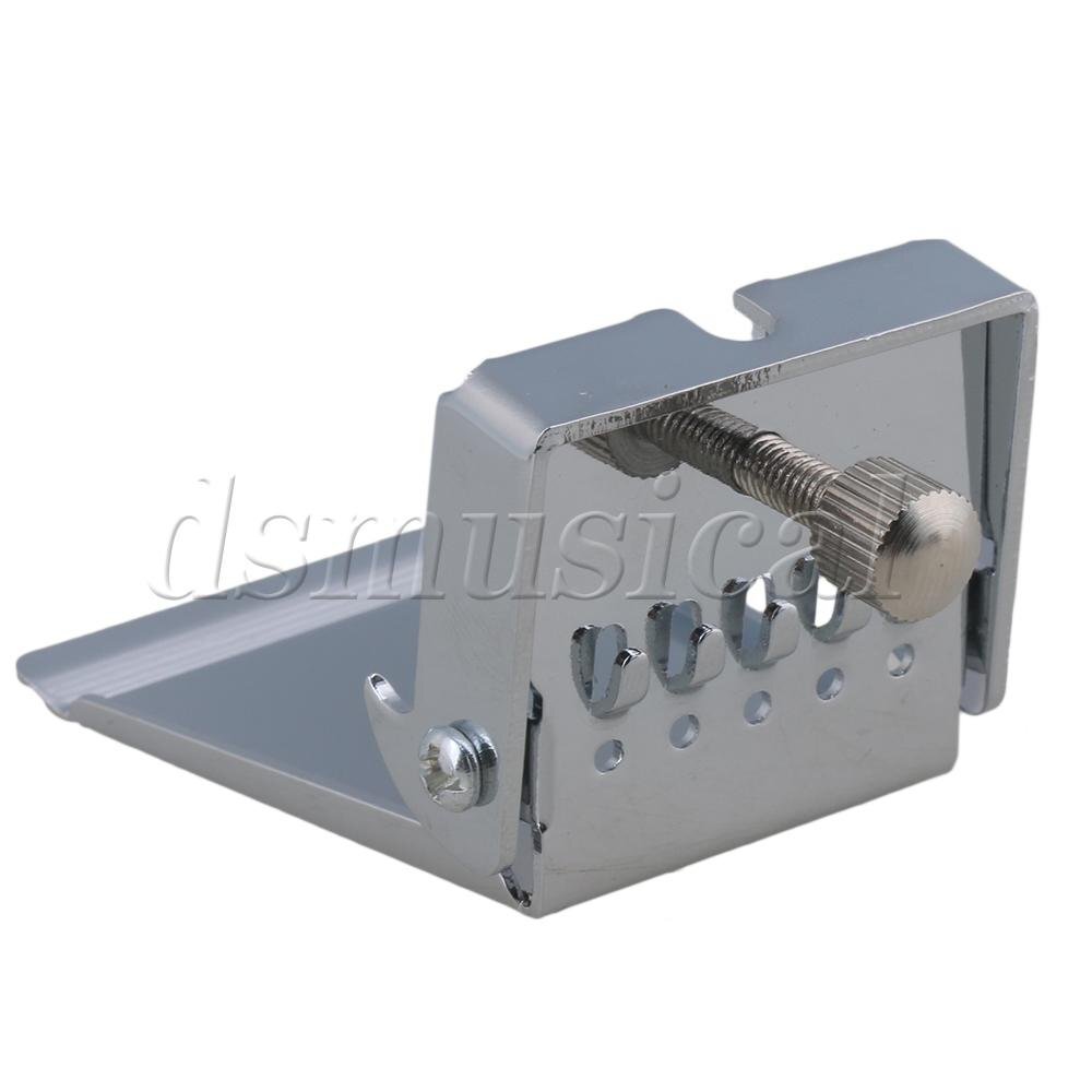 Chrome Bridge Tailpiece Clamshell Cover for 5 String Banjo