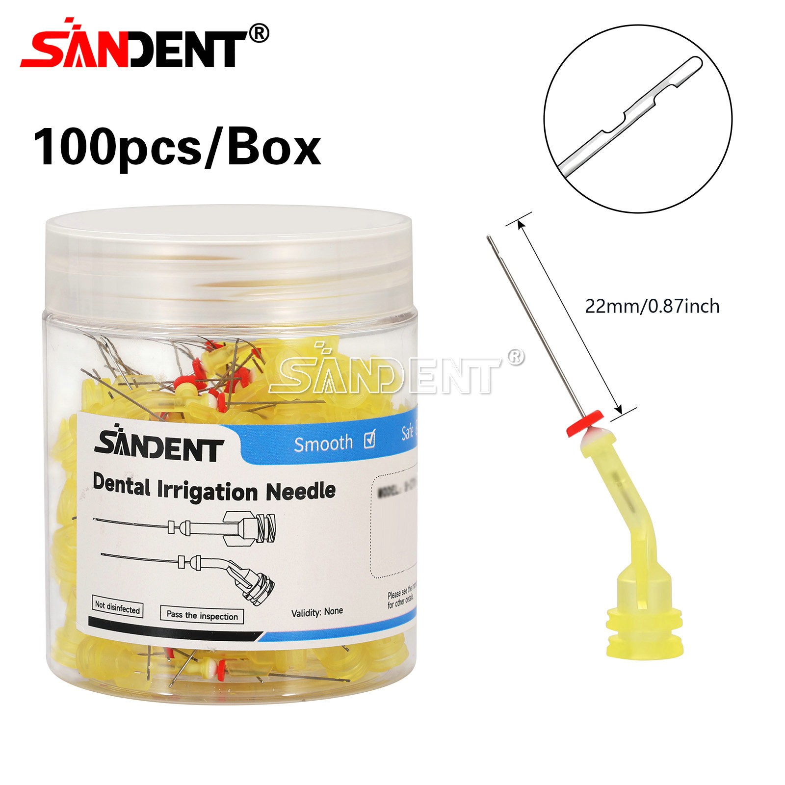 Dental Endodontic Endo Irrigation Needle Tip Disposable Root Canal Syringe Tips