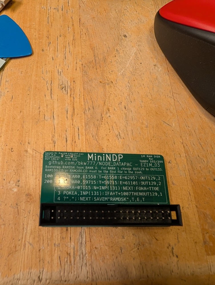MiniNDP - RAMDisk for Tandy Model 102/200 with Cover