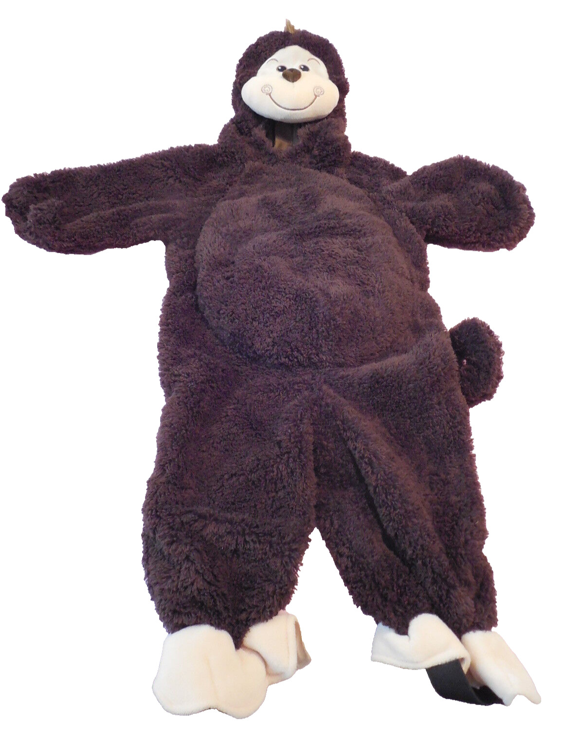 MONKEY Halloween Costume Infant Baby Hood Zip Up Padded Size 3 Months New