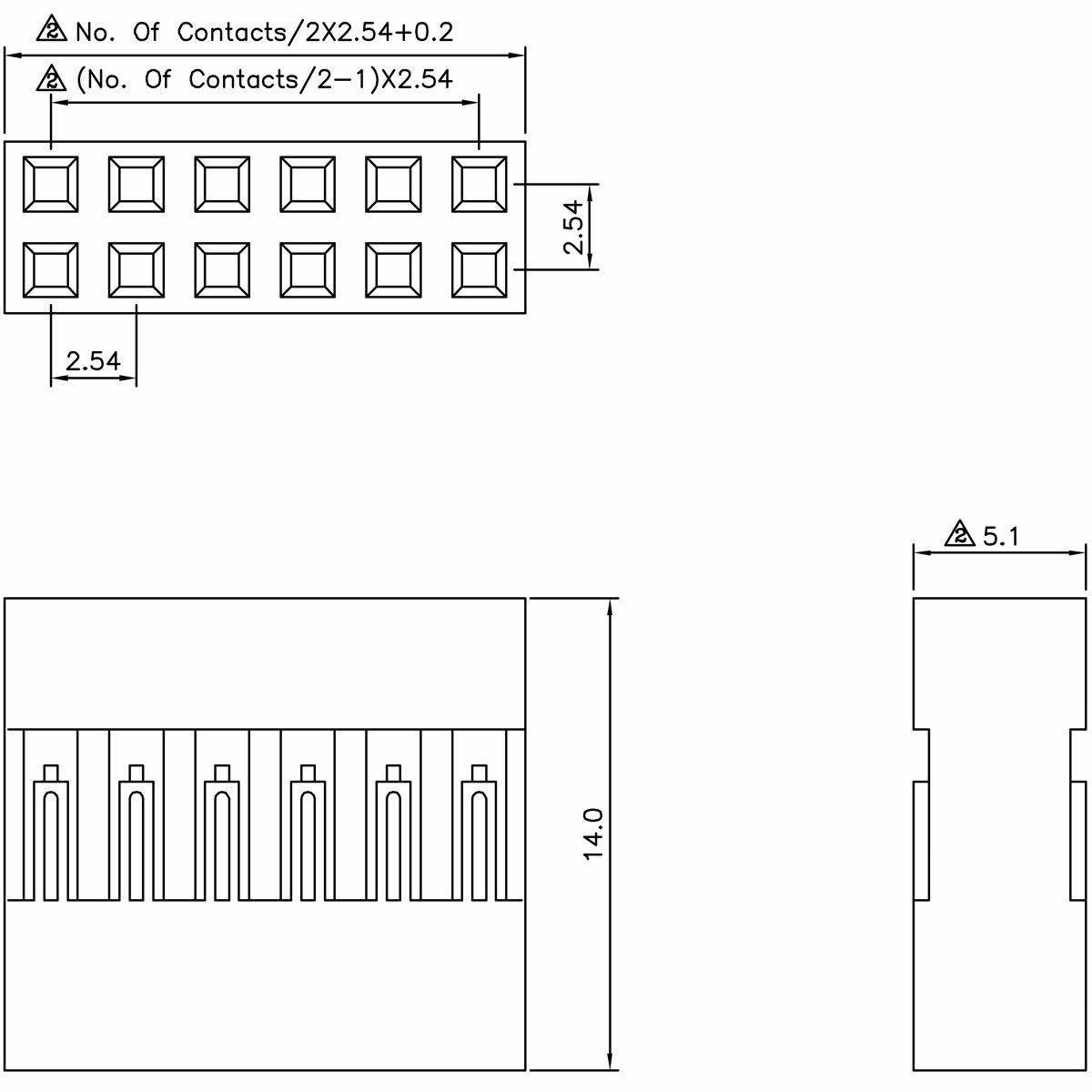 [10x] Dupont Wire Jumper Pin Header Connector Housing - 2x4 - Male / Female