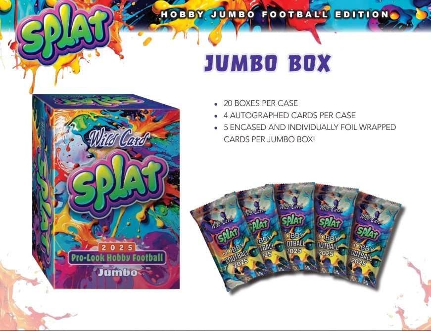 2025 WILD CARD SPLAT FOOTBALL FACTORY SEALED HOBBY JUMBO BOX