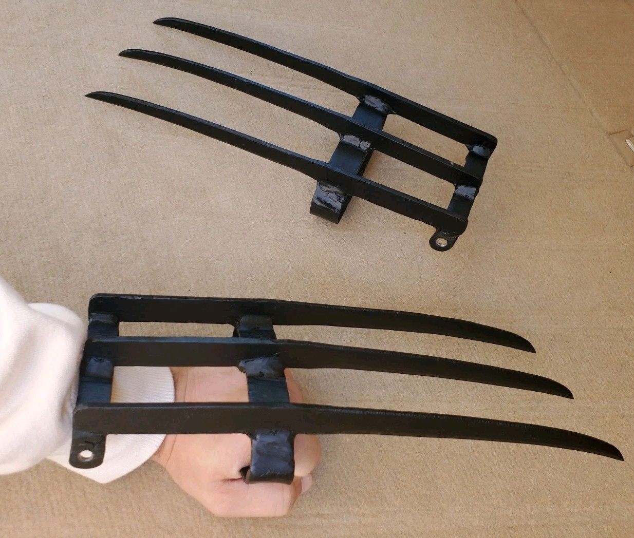 Handforged Ninja Martial Art Ghost Tengu 3 Blade Tekko Kagi Claws