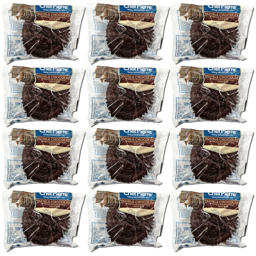 Chef Pierre Double Chocolate Muffins Individually Wrapped Value Pack   | 4 Ounce