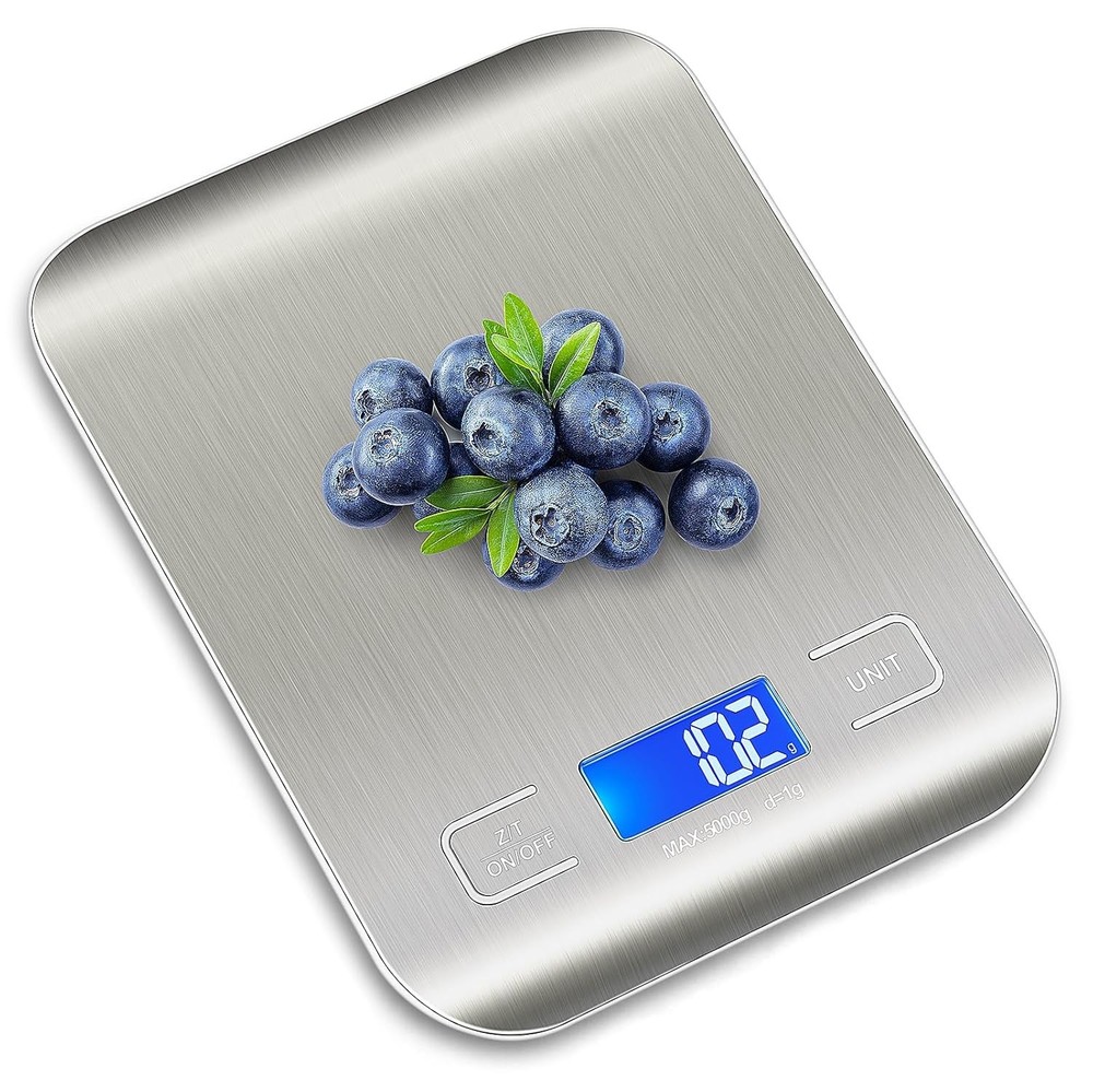 Digital Kitchen Scale with Backlit LCD - Perfect for Weight Loss & Baking