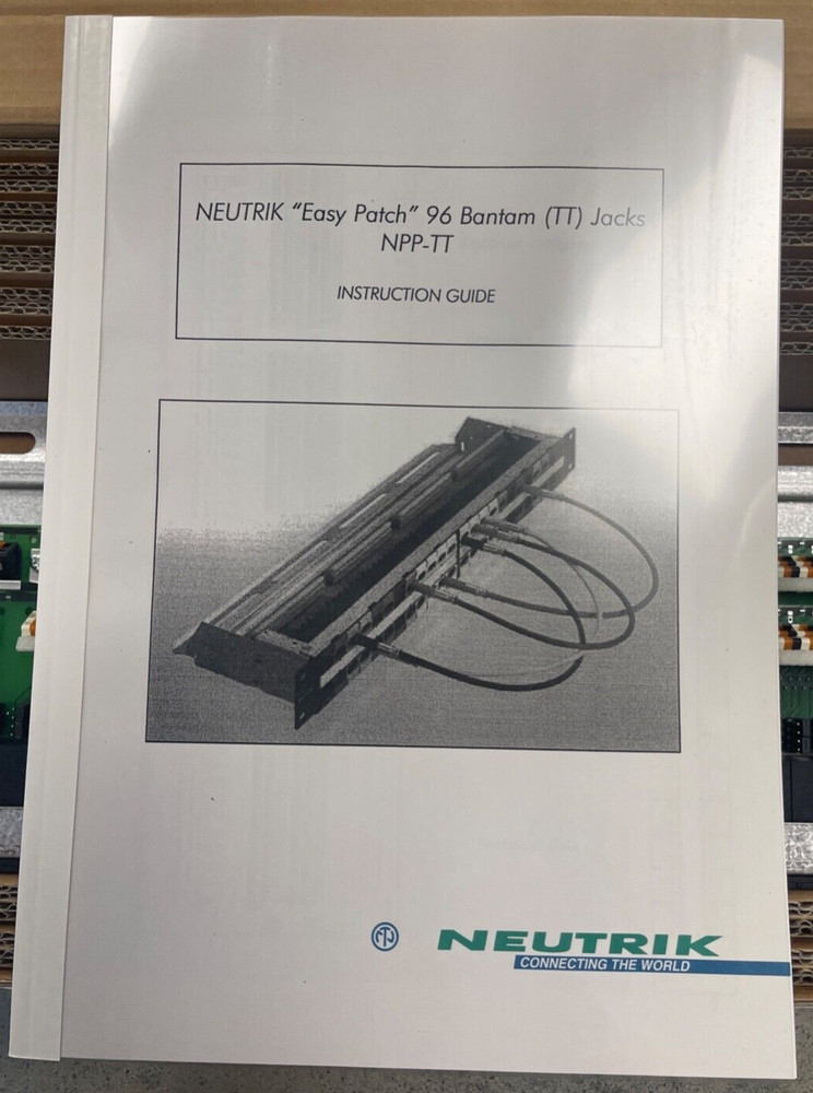 Neutrik NPP-TT-PT - Easy Patch 96 Bantam (TT) Jacks