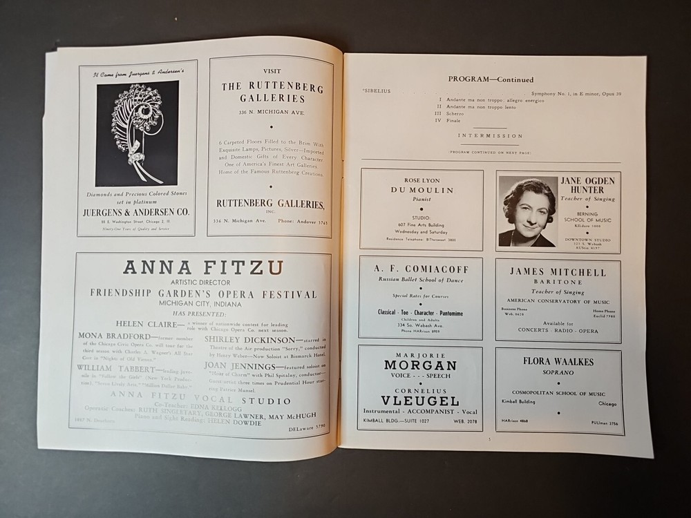 The Philadelphia Orchestra 47th Season 1946-47 Eugene Ormandy Playbill Program