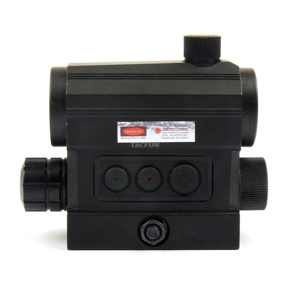 Reflex Green / Red Dot Sight Scope & Laser Sight Combo 20MM Rail Mount
