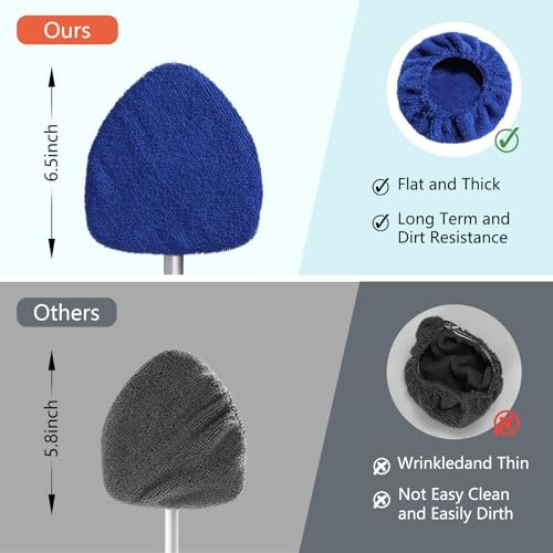 7 Pack Upgrade Car Windshield Cleaner Tool Bonnets, Microfiber Cloths for