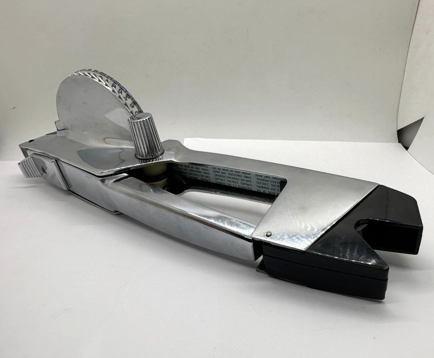 Vintage DYMO Metal Label Maker Made In USA. Tested Works (READ)