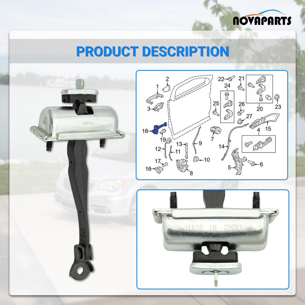 Front Left Right Door Check Arm Stop Hinge Strap BB5Z-7823552-A for Ford Expl...