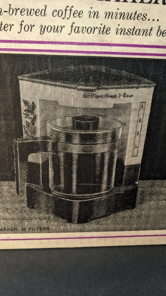 Vintage 1978 Sears Coffee Maker 1-4 Cup Drip NEW