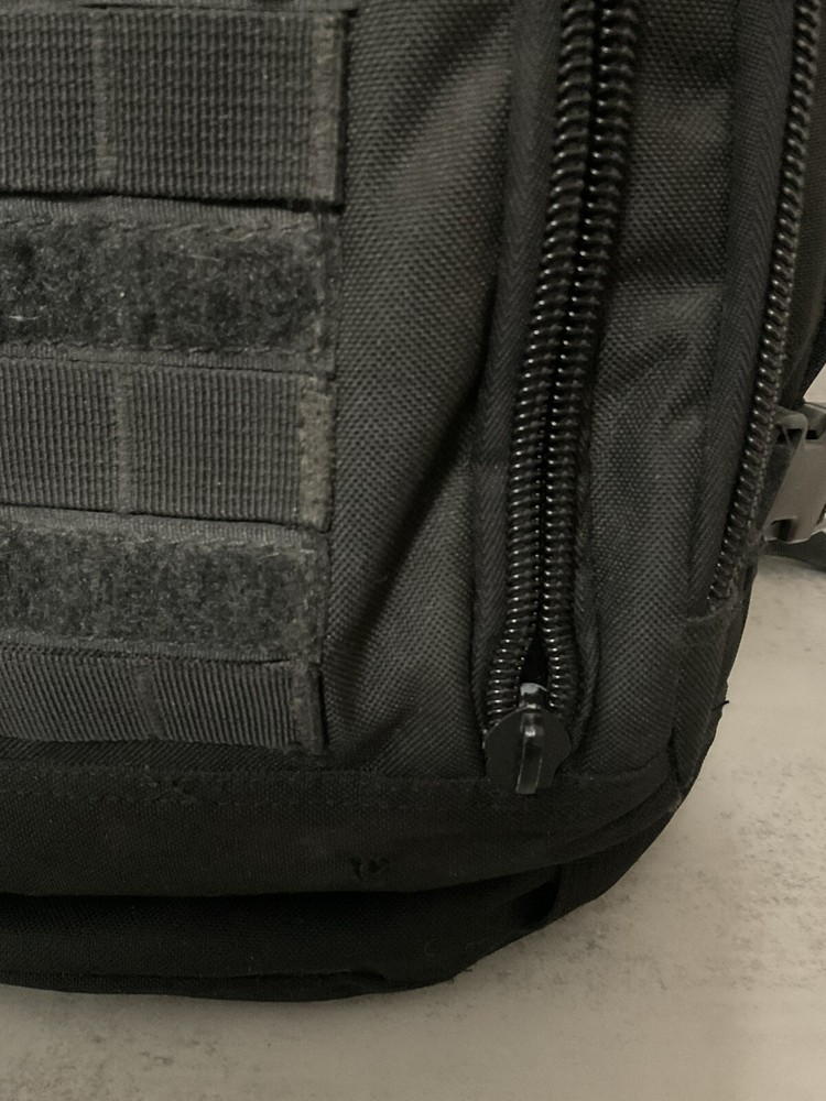 Fox Tactical Backpack Black Multi Compartments Hiking Outdoors - See Notes